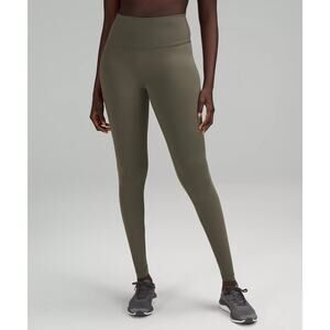 Lululemon, Wunder Under High Rise, Army Green, Tight, 28' , Size 4, 1440Q